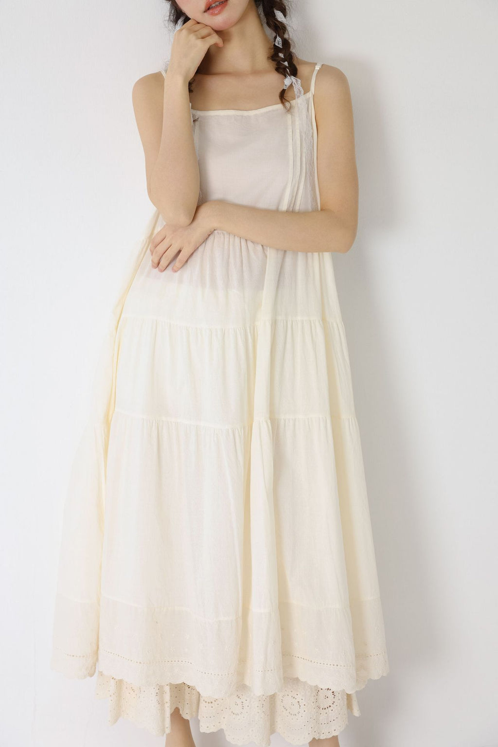 Sakura Cotton Slip Dress