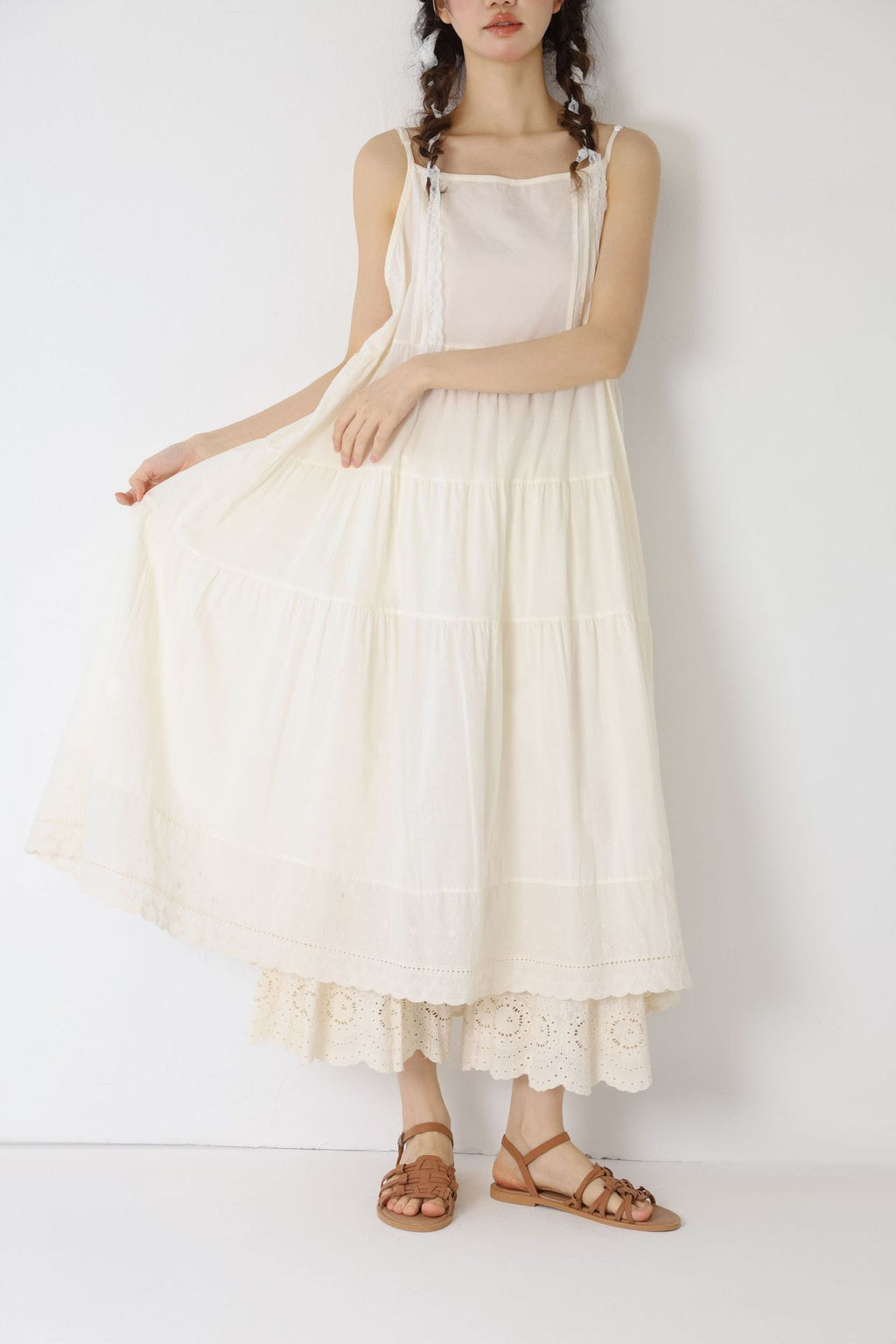 Sakura Cotton Slip Dress