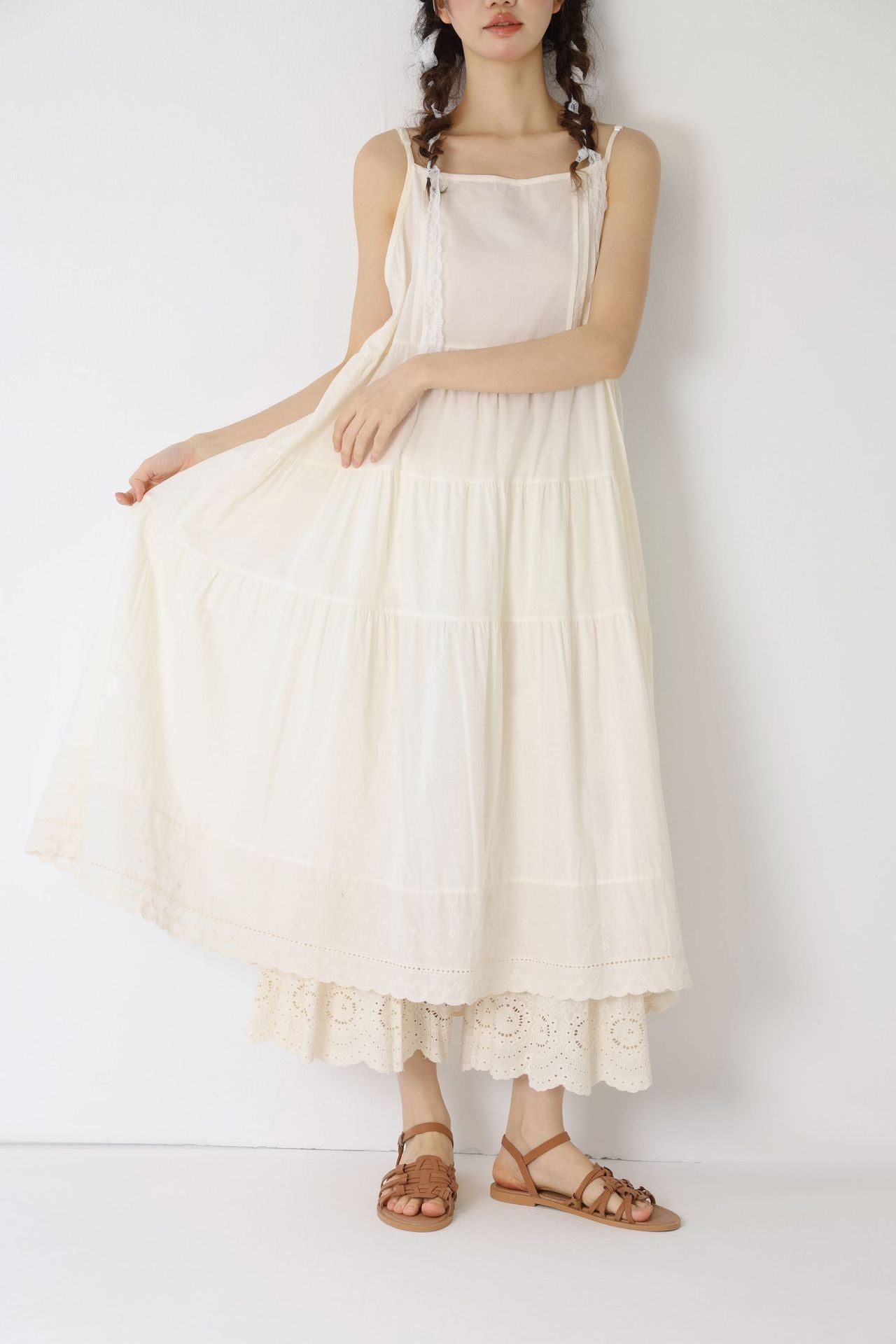 Sakura Cotton Slip Dress
