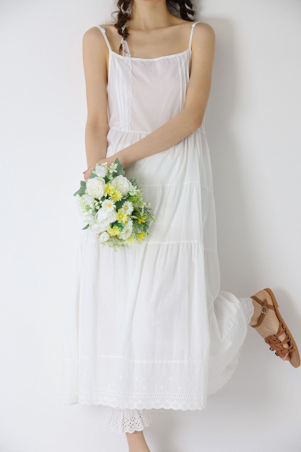 Sakura Cotton Slip Dress